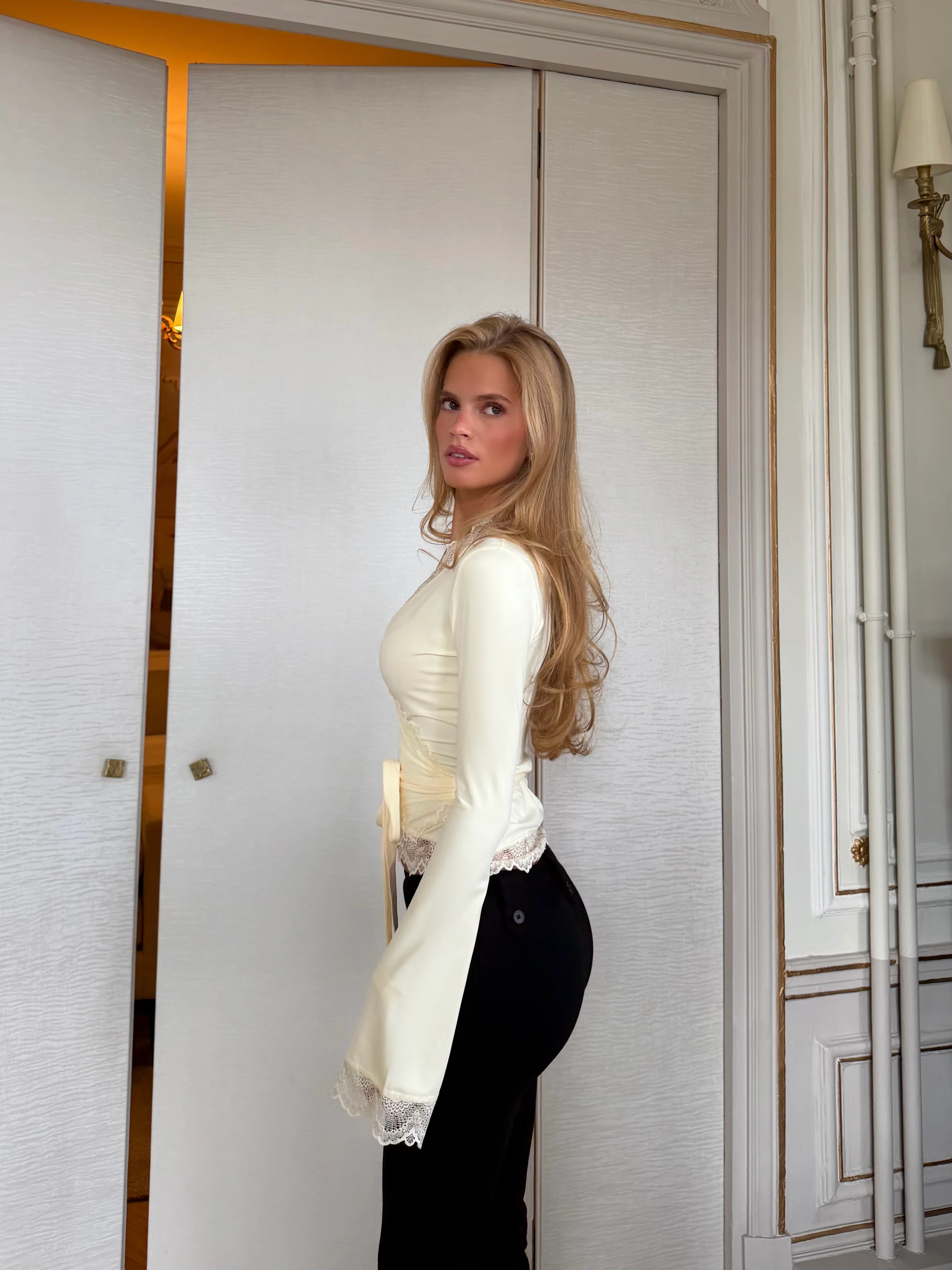 New Ballerina Basic Lace Top – Light yellow - Image 5