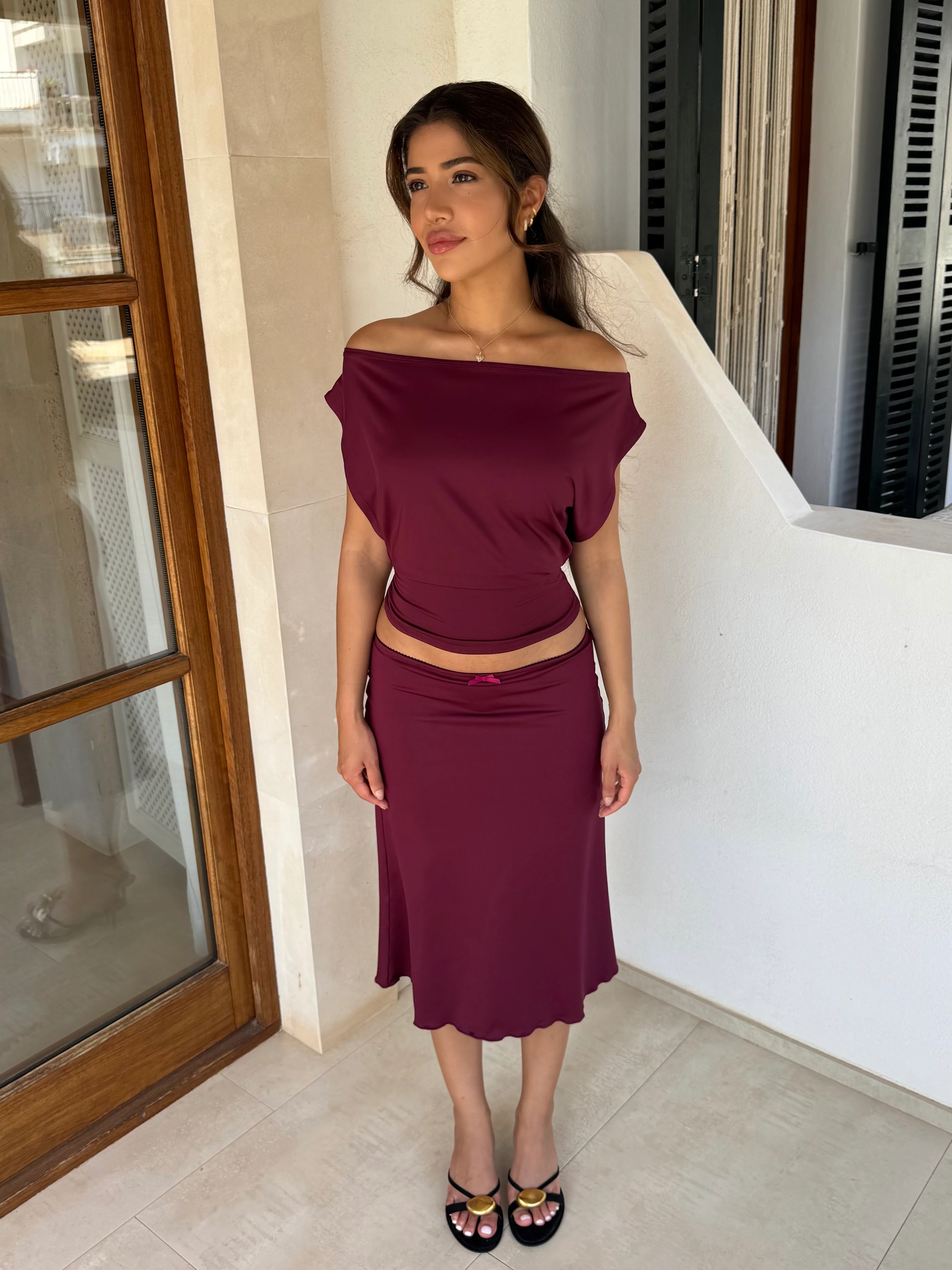 Hera basic top - burgundy - Image 8