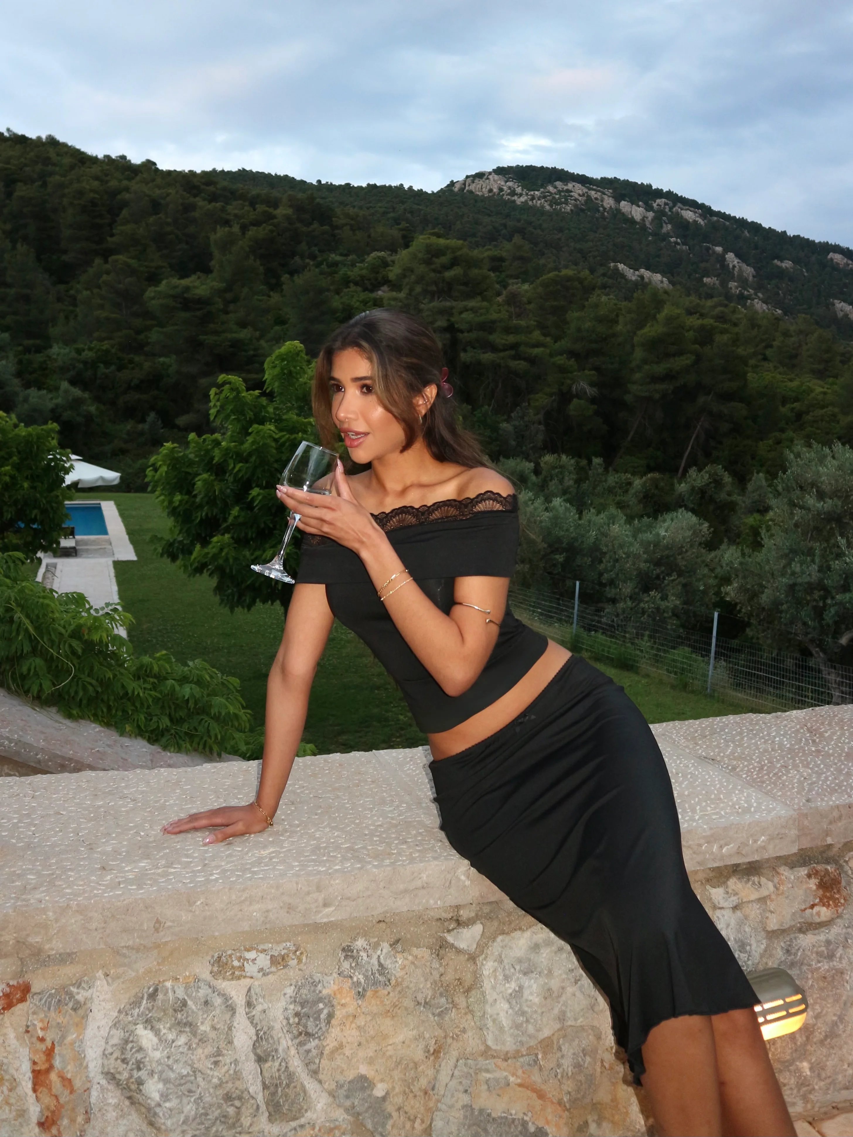 Leda lace top - black - Image 3