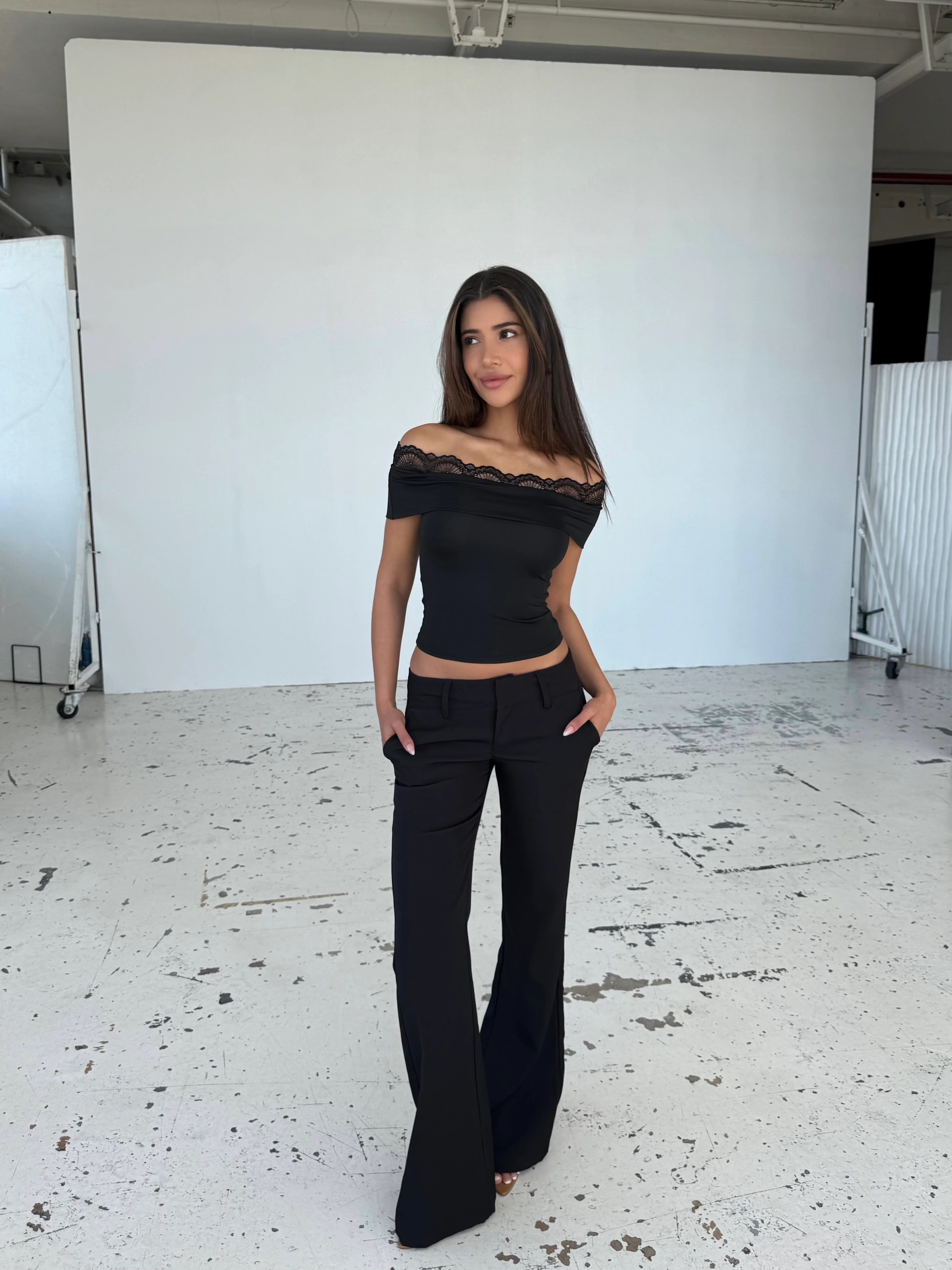 Leda lace top - black - Image 7